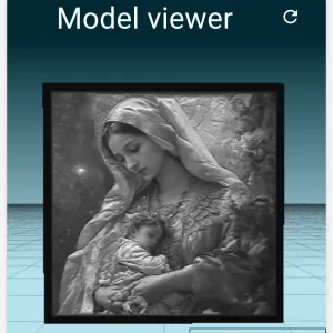 Virgin Mary Lithophany