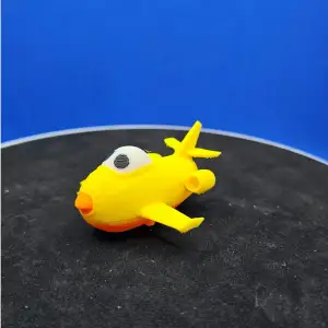 Meshy_AI_combine a chibi jet fighter and a rubber duck