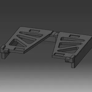 K2 Plus - CFS Riser Mount with Glass Lid Locks