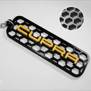Cupra honeycomb keychain