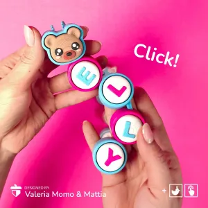 Customizable Alphabet Clicker & Keychain