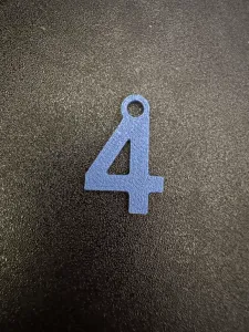 Number Keychain 4