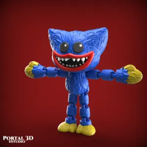 SMILING HUGGY WUGGY // PRINT-IN-PLACE WITHOUT SUPPORT