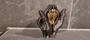 Moment of connection sculpture