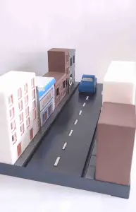 STREET WITH BUILDING (SHACK CITY)