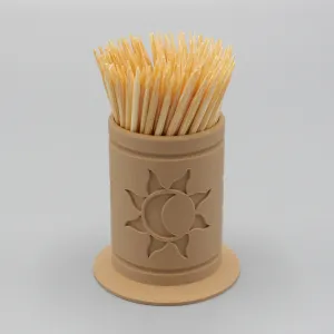 Toothpick holder / Sun and moon