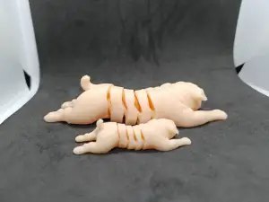 Articulated Bulldog Toy, Flexible Movable Figurine