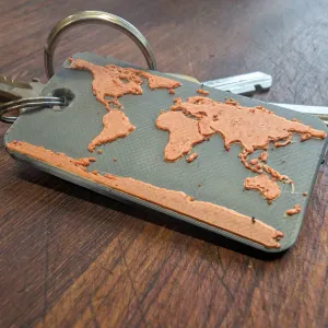 Keychain - Astronomical, Planets. Earth, Saturn, Jupiter