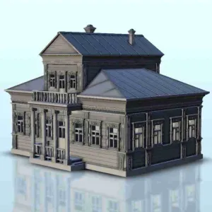 Russian wooden house 6 - miniatures warhammer scenery terrai