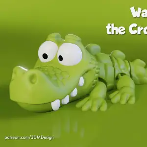 Wally the Crocodile - articulated