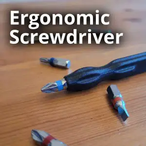 Ergonomic Screwdriver - Bit Holder
