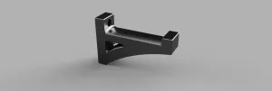 Headphones bolt on mount for wall or bookcase etc.