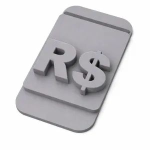 Simbolo R$ (Reais) para plaquinha de preço de vitrine