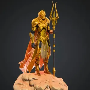 Solar-themed grimdark boss