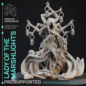 Lady of the Marsh Lights - Boss Monster - 32mm model