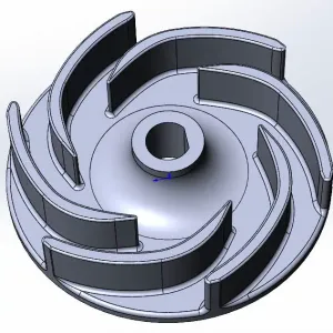 pump impeller (крыльчатка насоса)