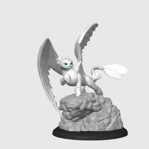 Light Fury How to train your dragon