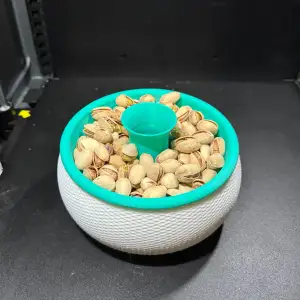 pistachio bowl with shell container