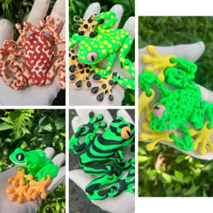 ARTICULATED FROG PACK (5 FROGS)