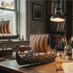 Viking Longship on Voyage