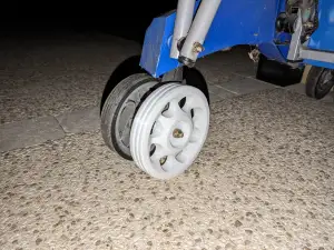 artengo 855 outdoor wheel 140 mm for ping pong table