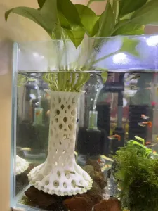 魚缸世界樹造景水培植物米蝦幼魚躲避屋