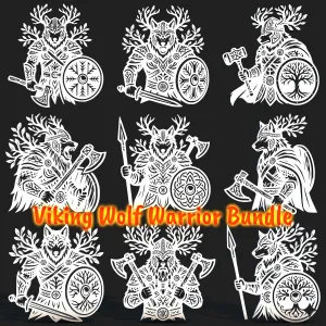Viking Wolf Warrior Bundle | Norse Mythology STL
