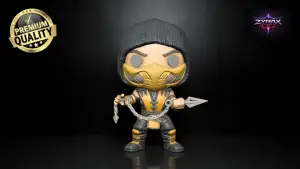 Scorpion Funko STL Mortal Kombat Figure Chibi Ninja 3D Print