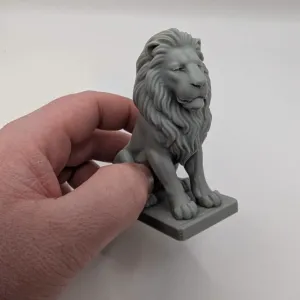 Majestic Sitting Lion