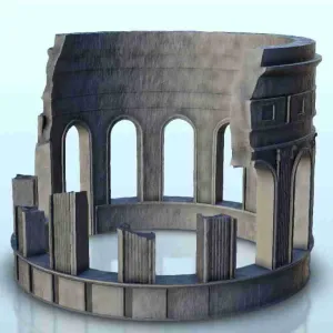 Ruined building 20 - miniatures warhammer terrain scenery