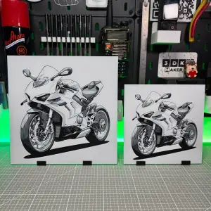 Ducati Panigale V4R - Hueforge - 3 Colors
