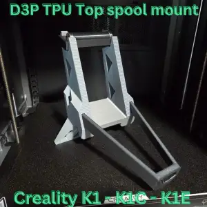 TPU Top mount spool holder - K1C K1SE K2SE D3P riser