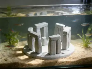巨石阵浴缸造景