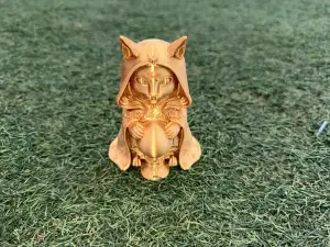 Mystic Witchcraft Meditating Cat Figurine with Arcane Sigil
