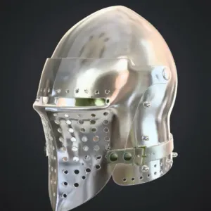 Wearable medieval knight helmet