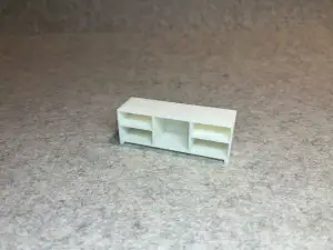 Dollhouse TV bench miniature house