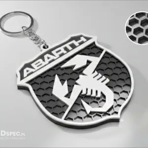 Abarth logo keychain