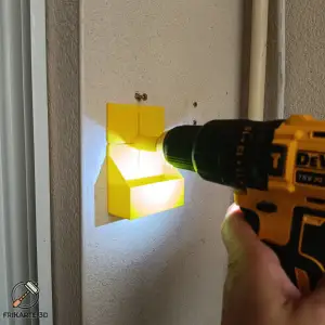 Drill Guide & Dust Collector for Wall Drilling (8mm Bit)