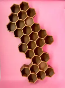 Honeycomb key holder-keychain