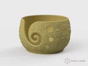 Yarn Bowl | Flowers pattern