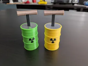 Radioactive Drum Detonator Fidget Toy