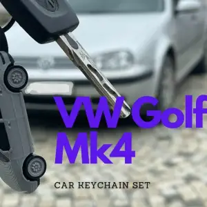 Volkswagen Golf mk4 keychain minicar
