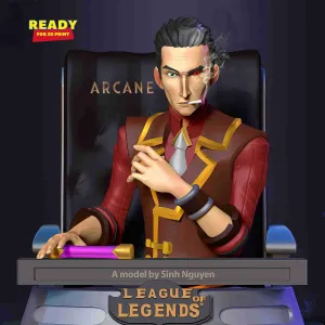 Silco bust - Arcane Fanart