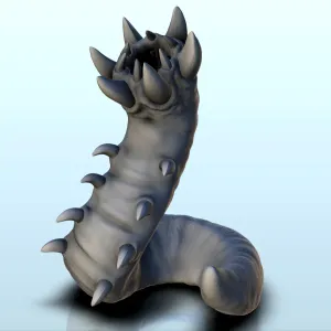 Worm (+ pre-supported version) (2) - miniatures warhammer sc