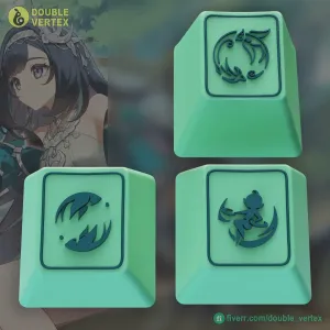 Genshin Impact Lan Yan Keycaps – OEM Profile STL Files