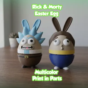 Rick and Morty shaped Easter egg container