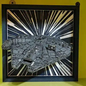 wall art Millennium Falcon