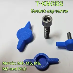T-SHAPED THUMBSCREWS KNOBS for metric socket cap screws