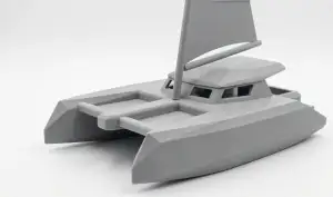 Catamaran stylized ready to print