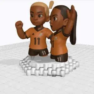 PLAYERS TEAMWORK 3D DECORATION